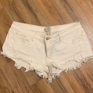 Guess white cut offs